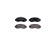Brake Pad Set, disc brake P 28 033 Brembo, Thumbnail 3