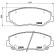 Brake Pad Set, disc brake P 28 035 Brembo, Thumbnail 3