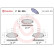 Brake Pad Set, disc brake P 28 035 Brembo, Thumbnail 3