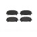 Brake Pad Set, disc brake P 28 043 Brembo, Thumbnail 3