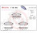 Brake Pad Set, disc brake P 28 045 Brembo, Thumbnail 3