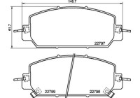 Brake Pad Set, disc brake P 28 098 Brembo