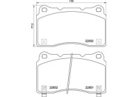 Brake Pad Set, disc brake P 28 099 Brembo