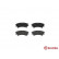 Brake Pad Set, disc brake P 30 011 Brembo, Thumbnail 3