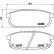 Brake Pad Set, disc brake P 30 023 Brembo, Thumbnail 2