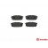Brake Pad Set, disc brake P 30 023 Brembo, Thumbnail 3