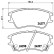 Brake Pad Set, disc brake P 30 027 Brembo, Thumbnail 3