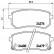 Brake Pad Set, disc brake P 30 033 Brembo, Thumbnail 2