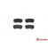 Brake Pad Set, disc brake P 30 033 Brembo, Thumbnail 3