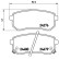 Brake Pad Set, disc brake P 30 033 Brembo, Thumbnail 3