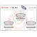 Brake pad set, disc brake P 30 034X Brembo