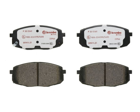 Brake pad set, disc brake P 30 034X Brembo, Image 4