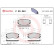 Brake Pad Set, disc brake P 30 043 Brembo, Thumbnail 3