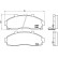 Brake Pad Set, disc brake P 30 044 Brembo, Thumbnail 2