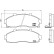Brake Pad Set, disc brake P 30 044 Brembo, Thumbnail 3