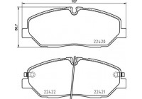 Brake Pad Set, disc brake P 30 090 Brembo