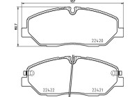 Brake Pad Set, disc brake P 30 090 Brembo