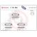 Brake Pad Set, disc brake P 30 094 Brembo, Thumbnail 2
