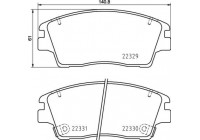 Brake Pad Set, disc brake P 30 096 Brembo