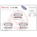 Brake Pad Set, disc brake P 30 096 Brembo, Thumbnail 2