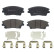 Brake Pad Set, disc brake P 30 096 Brembo