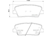 Brake Pad Set, disc brake P 30 105 Brembo