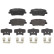 Brake Pad Set, disc brake P 30 105 Brembo, Thumbnail 2