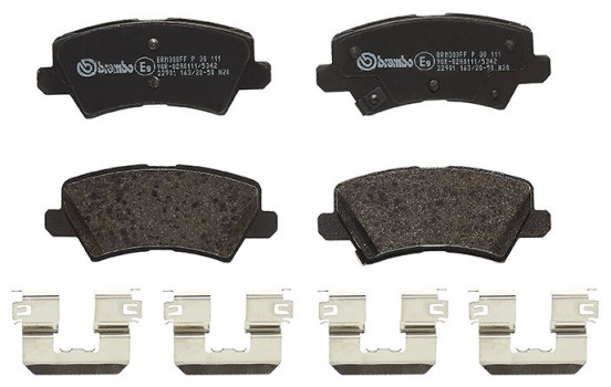 Brake Pad Set, disc brake P 30 111 Brembo, Image 2