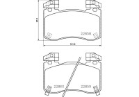 Brake pad set, disc brake P 30 113 Brembo