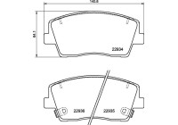 Brake pad set, disc brake P 30 119 Brembo