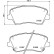 Brake pad set, disc brake P 30 123 Brembo