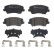 Brake pad set, disc brake P 30 123 Brembo, Thumbnail 2