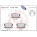 Brake pad set, disc brake P 30 140 Brembo, Thumbnail 4