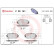 Brake pad set, disc brake P 30 151 Brembo, Thumbnail 4