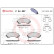 Brake Pad Set, disc brake P 34 007 Brembo, Thumbnail 3