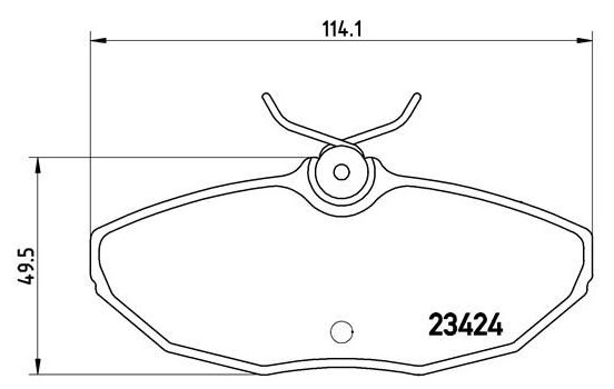 Brake Pad Set, disc brake P 36 013 Brembo, Image 2