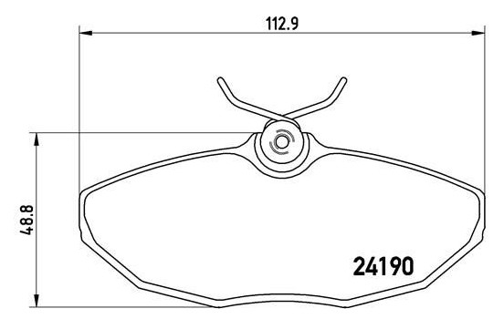 Brake Pad Set, disc brake P 36 015 Brembo, Image 2