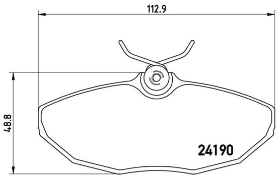 Brake Pad Set, disc brake P 36 015 Brembo, Image 3