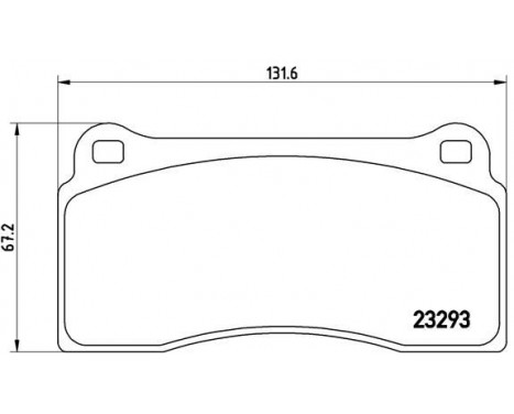 Brake Pad Set, disc brake P 36 018 Brembo, Image 2