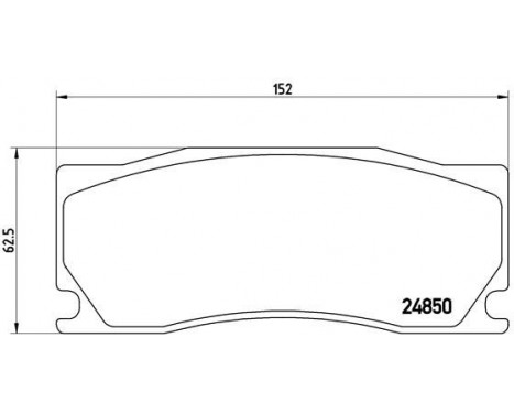 Brake Pad Set, disc brake P 36 023 Brembo, Image 2