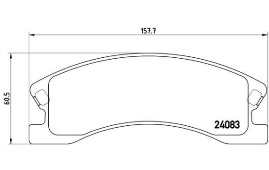 Brake Pad Set, disc brake P 37 008 Brembo, Image 2