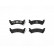 Brake Pad Set, disc brake P 37 012 Brembo