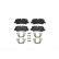 Brake Pad Set, disc brake P 44 013 Brembo, Thumbnail 3