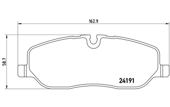 Brake Pad Set, disc brake P 44 014 Brembo, Image 3