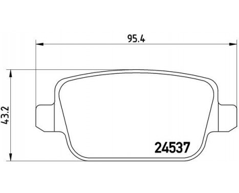 Brake Pad Set, disc brake P 44 017 Brembo, Image 2