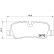 Brake Pad Set, disc brake P 44 019 Brembo, Thumbnail 3