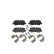 Brake Pad Set, disc brake P 44 019 Brembo, Thumbnail 3