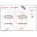 Brake Pad Set, disc brake P 44 028 Brembo, Thumbnail 2