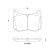 Brake pad set, disc brake P 44 030 Brembo, Thumbnail 4