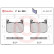 Brake pad set, disc brake P 44 030 Brembo, Thumbnail 4